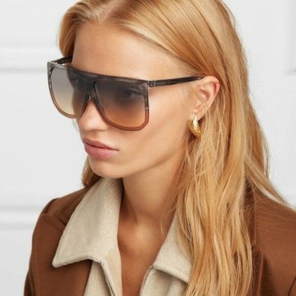 NEW Loewe LW40001F FILIPA 20B Trasparent Grey Gradient Shield Women Sunglasses main image 7